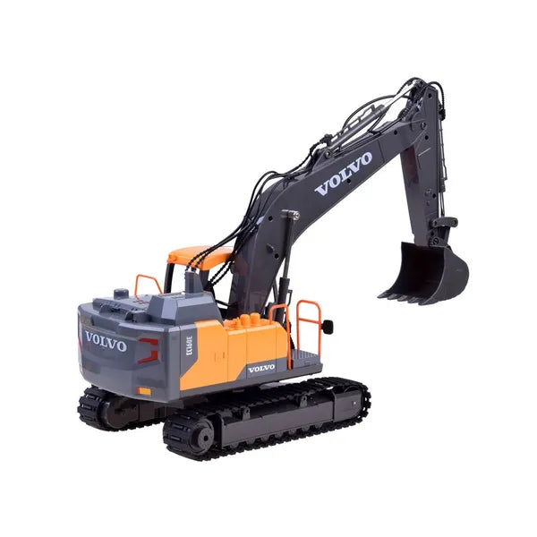 Volvo licencelt RC lánctalpas kotrógép 1:16, LED, 3 cserélhető fej