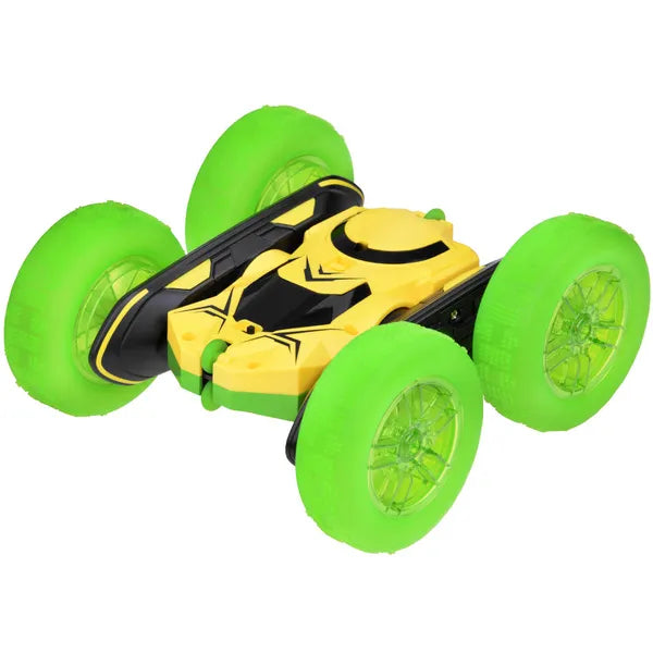 360° kétoldalas távirányítós stunt autó világító gumi kerekekkel 2.4 GHz