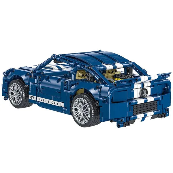1428 részes technikai építőjáték GT Racing versenyautó modell, 33×17×11 cm
