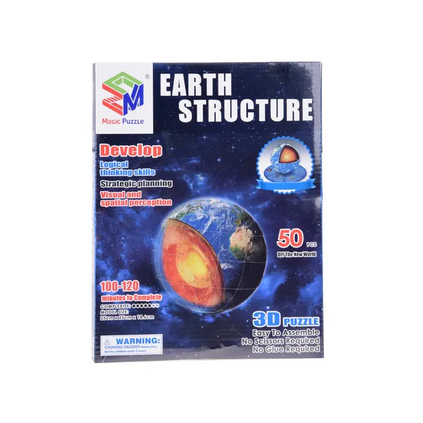 3D Földgömb 50 darabos 3D puzzle, 25×25×18,6 cm modell