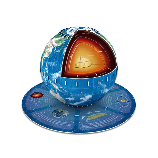 3D Földgömb 50 darabos 3D puzzle, 25×25×18,6 cm modell