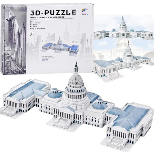 Capitol Hill 3D makett puzzle 132 db-os, 52×23,5×20 cm