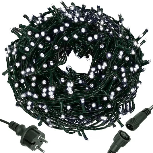 Karácsonyi LED fényfüzér 500 db, 31,5 m, hideg fehér, IP44