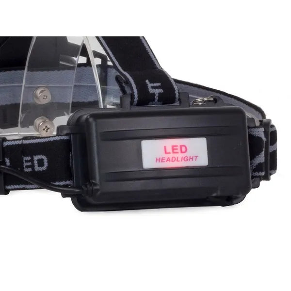 Led fejlámpa Cree XM-L T6 + 2 XP-E, 400 m zoom, IPX4, 2×18650 akku