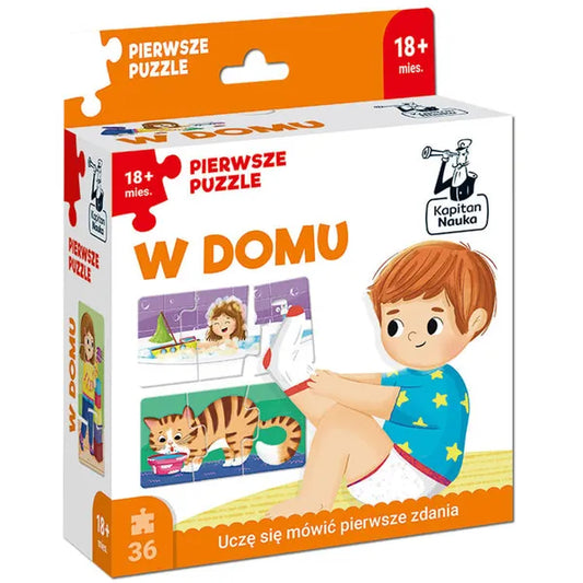 Captain Science Első otthoni fejlesztő puzzle 36 db, könyvecskével