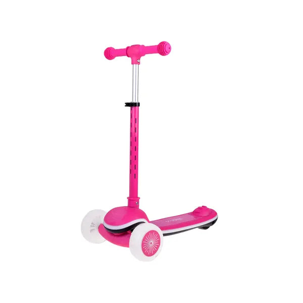 Gyerek háromkerekű roller LED fényekkel, zenével, állítható kormánnyal