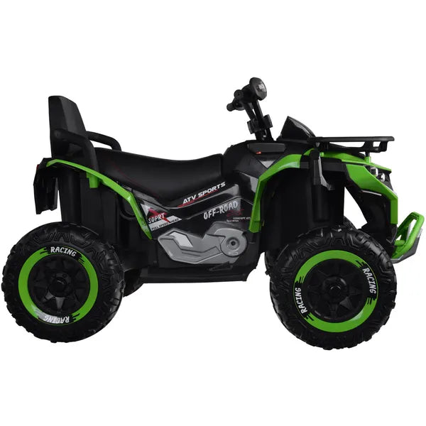 Gyerek 4x4 akkumulátoros quad, 12V, távirányítóval, zöld