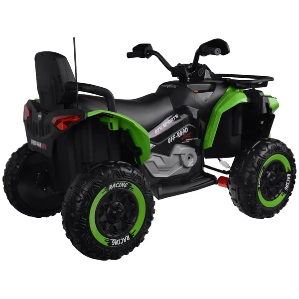 Gyerek 4x4 akkumulátoros quad, 12V, távirányítóval, zöld
