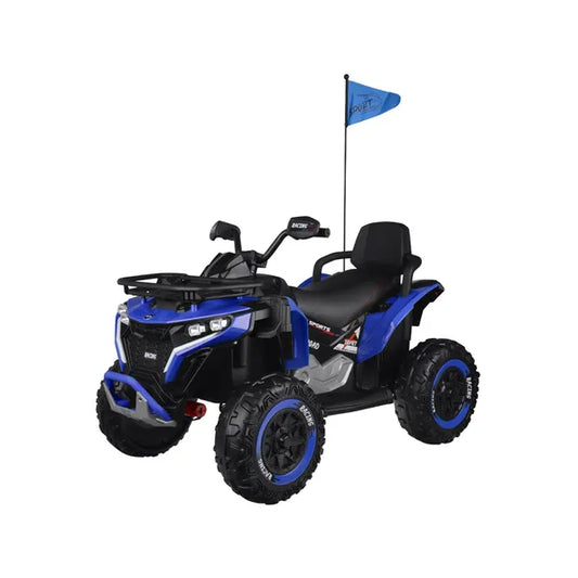 Gyermek 4x4 elektromos nagy quad 12 V, kék, EVA kerekek