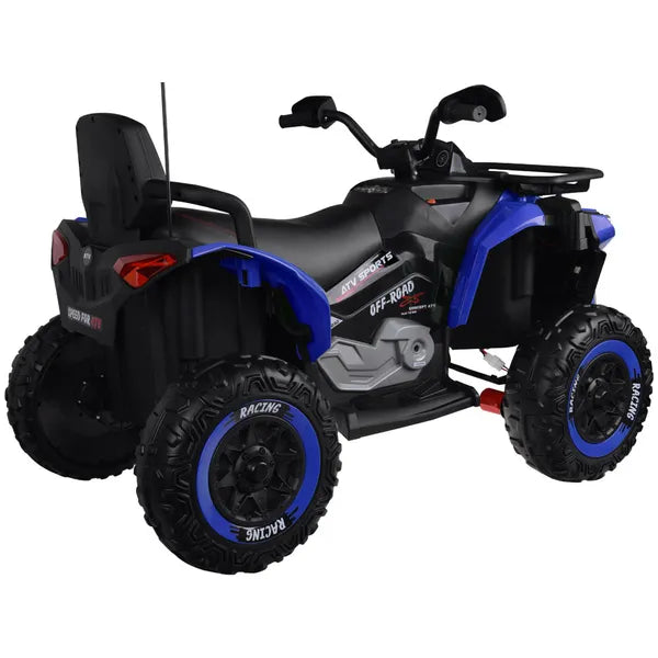 Gyermek 4x4 elektromos nagy quad 12 V, kék, EVA kerekek