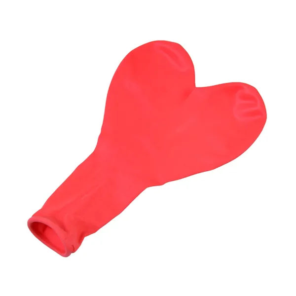 Színes, szív alakú lufi szett, 24 db, vegyes színek, dekorációhoz