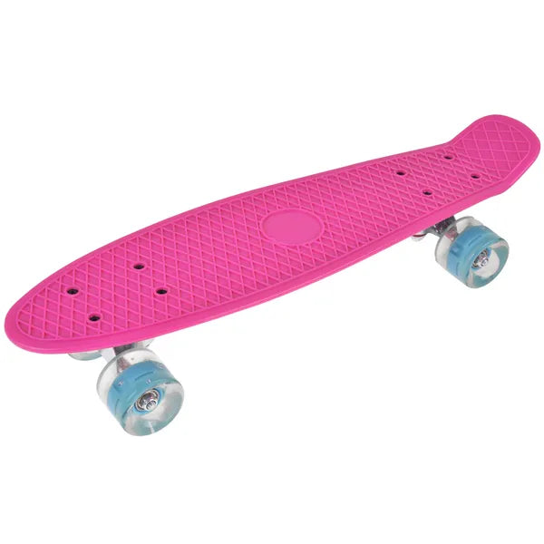 LED kerekes mini gördeszka 55 cm, műanyag, 50 kg