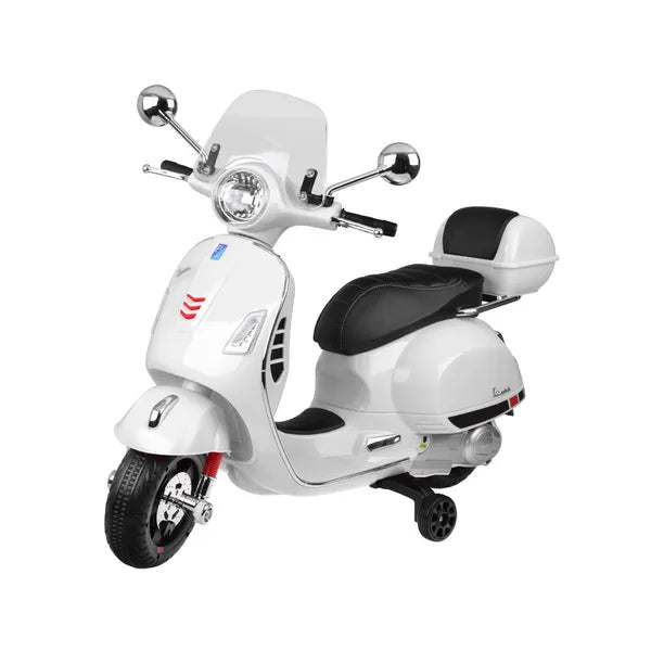 Vespa GTS Super 12V elektromos gyerekrobogó 2×30 W motorral, oldalkerekekkel