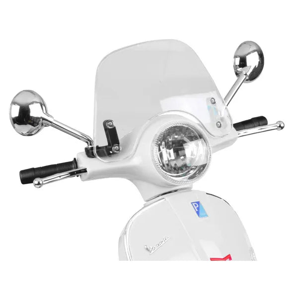Vespa GTS Super 12V elektromos gyerekrobogó 2×30 W motorral, oldalkerekekkel