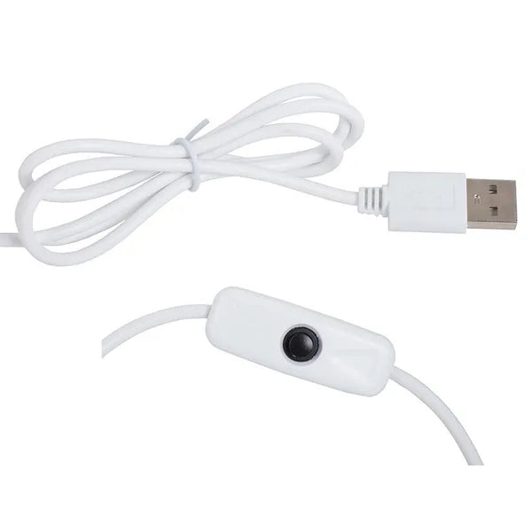 USB-s 24 LED csíptetős asztali lámpa, váltható meleg/hideg fény