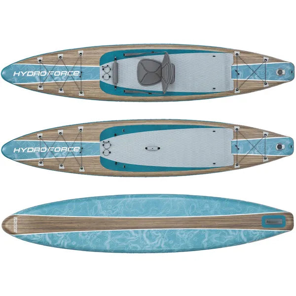 Hydro Force Glider Elite 2 az 1-ben felfújható SUP/kajak szett 381×79×15 cm