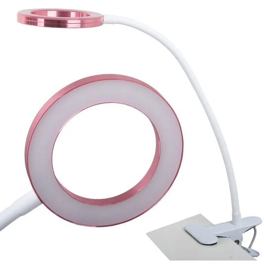 Csipeszes asztali lámpa 24 LED-del, USB, hideg-meleg fény