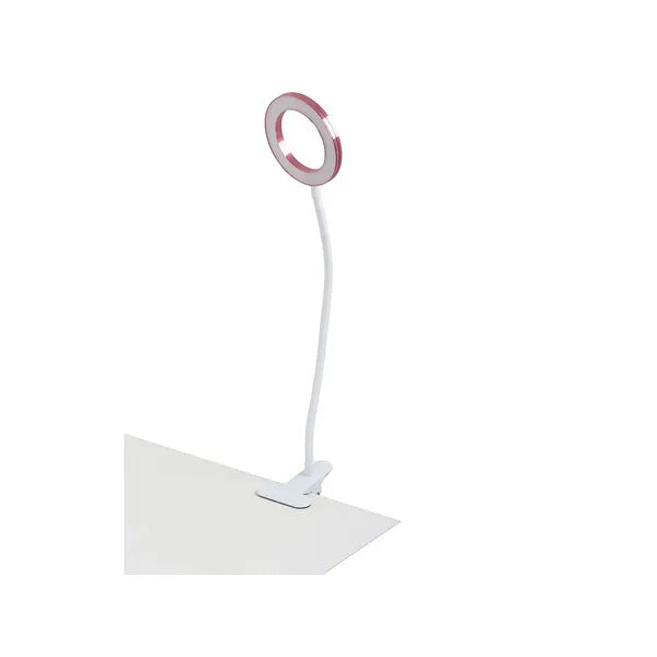 Csipeszes asztali lámpa 24 LED-del, USB, hideg-meleg fény