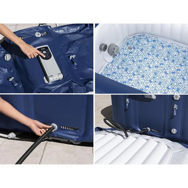 Bestway Lay-Z-Spa Hawaii felfújható jakuzzi 4-6 fő, 180×180 cm, AirJet, WiFi