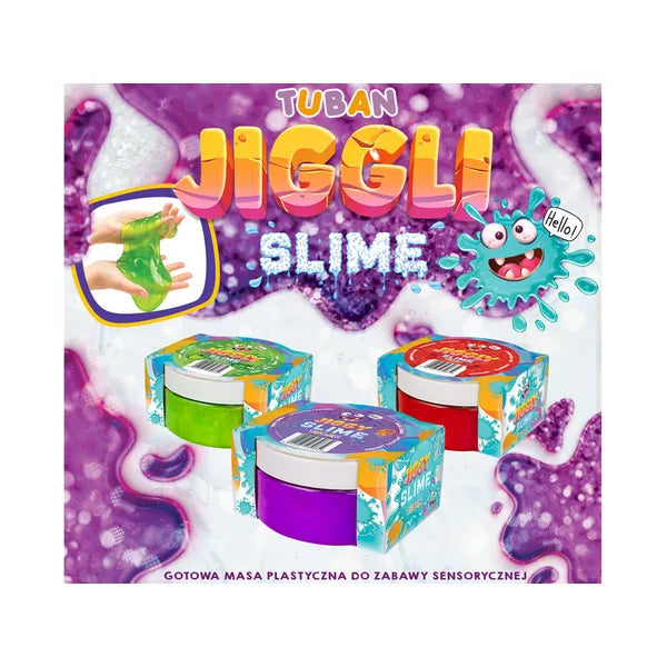 Jiggly eper illatú piros slime, 100 g
