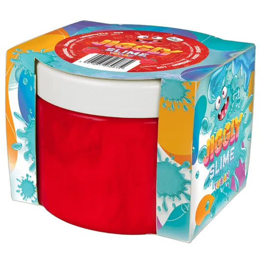 Jiggly piros eper illatú slime, 500 g – rugalmas zselé játék