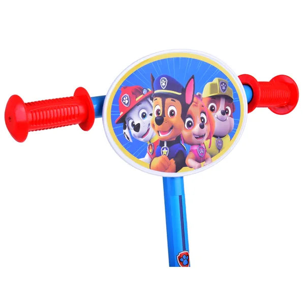 3 kerekű gyerek roller Paw Patrol, piros-kék, 20 kg teherbírás