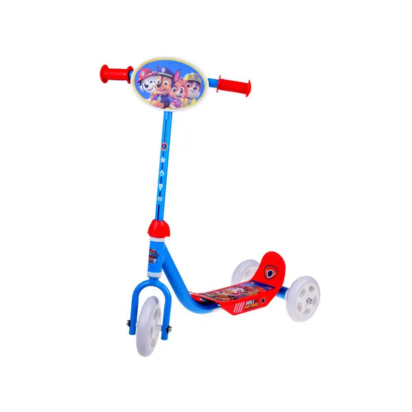 3 kerekű gyerek roller Paw Patrol, piros-kék, 20 kg teherbírás
