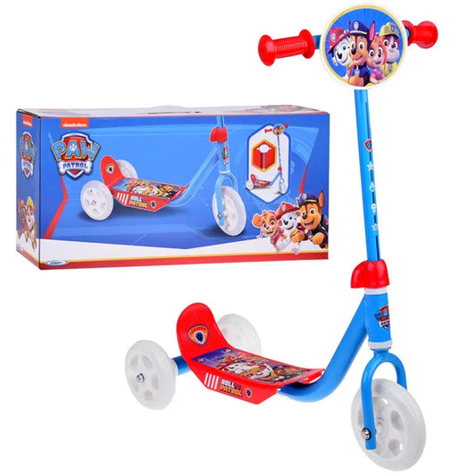 3 kerekű gyerek roller Paw Patrol, piros-kék, 20 kg teherbírás