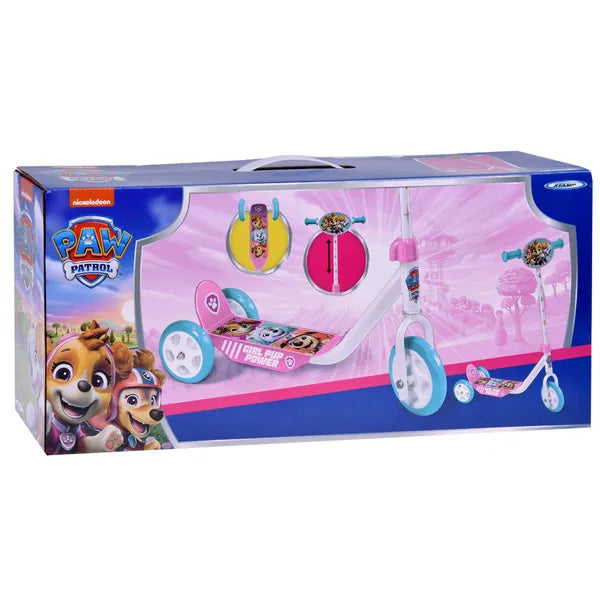 Háromkerekű gyerek roller Paw Patrol, rózsaszín, 20 kg teherbírás