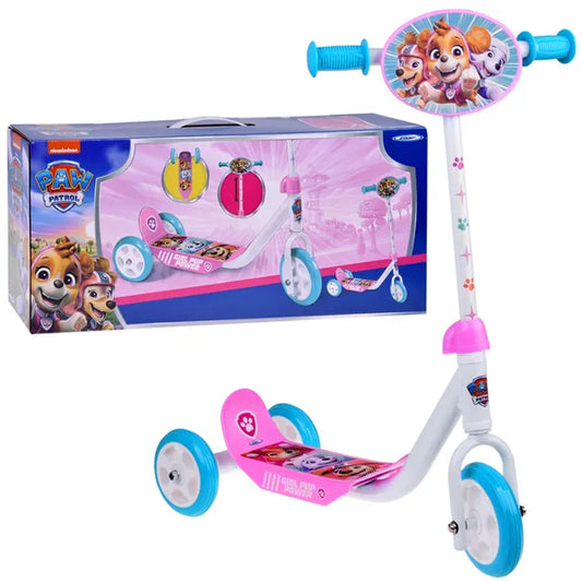 Háromkerekű gyerek roller Paw Patrol, rózsaszín, 20 kg teherbírás