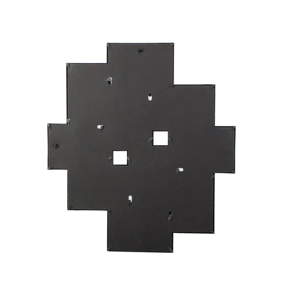 3D fali kollázs képkeret, fekete, 10 db 10x15 cm fotóhoz, 54x49 cm