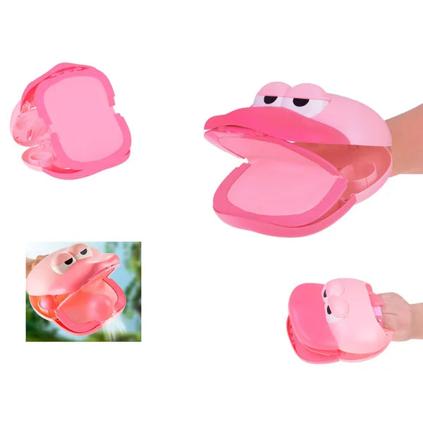 Flamingó labdavető játék szett – 2 kézre húzható lapát, 4 labda