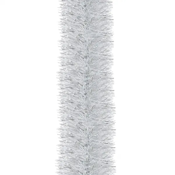 Gyöngyös karácsonyi girland, gyöngyház, 6 m, Ø 10 cm, műanyag