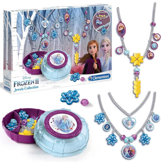 Clementoni Frozen II ékszerkészítő készlet, nyaklánc- és karkötőalkatrészek