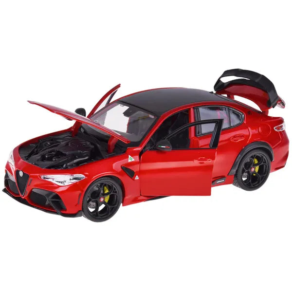 Alfa Romeo Giulia GTAm Quadrifoglio 1:18 fém modell, nyitható ajtók, piros