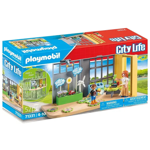 Playmobil iskola bővítő készlet – 52 db, környezettudomány