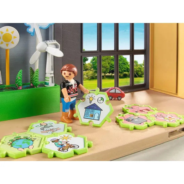 Playmobil iskola bővítő készlet – 52 db, környezettudomány