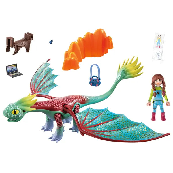 Playmobil 71083 sárkány figura és Alex, 14 részes játékkészlet