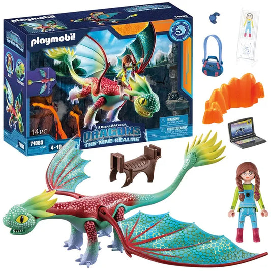 Playmobil 71083 sárkány figura és Alex, 14 részes játékkészlet