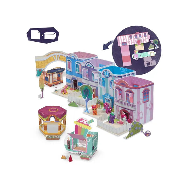 My Little Pony Kristály Lámpás játékszett bőröndben, 5 figura, 55 kiegészítő