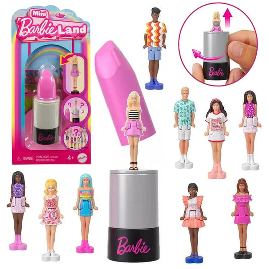 Mattel Mini BarbieLand meglepetés Barbie/Ken baba rúzstokban, 3,5 cm