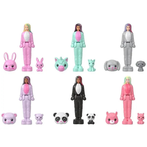 Mattel Mini BarbieLand Cutie Reveal meglepetés baba állatjelmezben, 3,5 cm