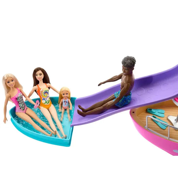 Mattel Barbie Dream Boat, 91 cm, átalakítható belső tér, 20+ kiegészítő