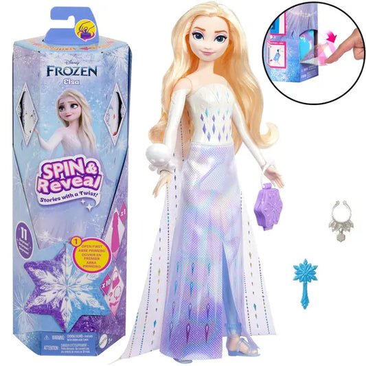 Disney Frozen Pörgés & Felfedés Elsa baba 11 meglepetéssel és kiegészítővel