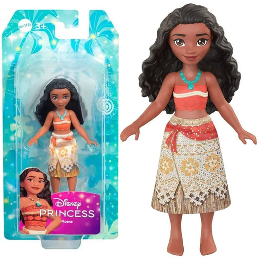 Disney Hercegnő mini Moana baba, 10 cm, részletgazdag kidolgozás