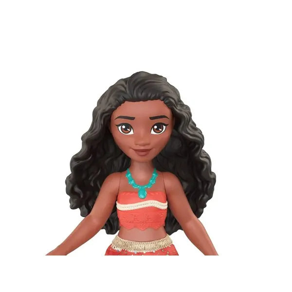 Disney Hercegnő mini Moana baba, 10 cm, részletgazdag kidolgozás