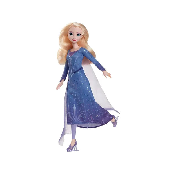 Disney Jégvarázs Elsa korcsolyázó baba hajlítható térddel 30 cm
