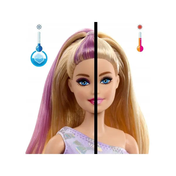 Barbie Party Unboxed születésnapi készlet baba + csivava, 10 meglepetés