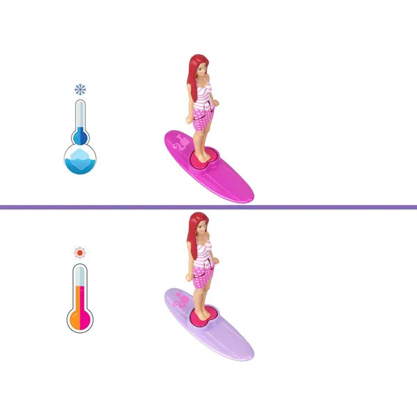 Mattel Mini BarbieLand színváltós kabrió autó 3,5 cm babával, 4+ év