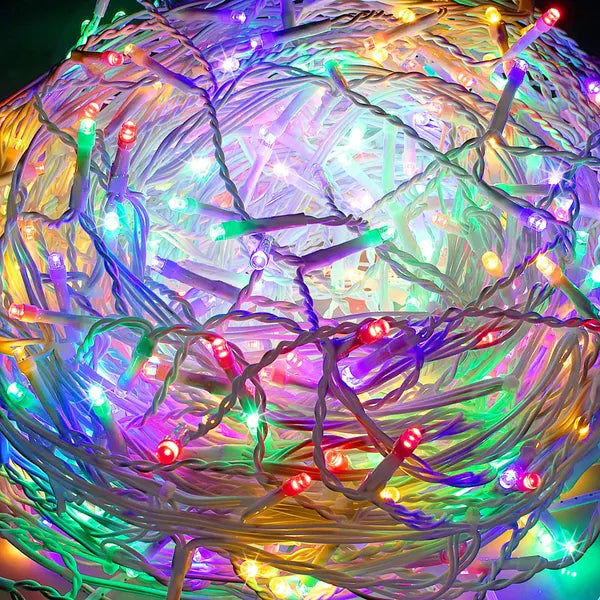Karácsonyi LED jégcsap fényfüggöny 12 m 300 LED IP44 többszínű/hideg fehér